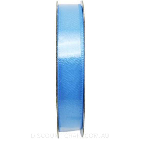 Satin Ribbon Double Sided - 12mm x 5 metres - Light Blue