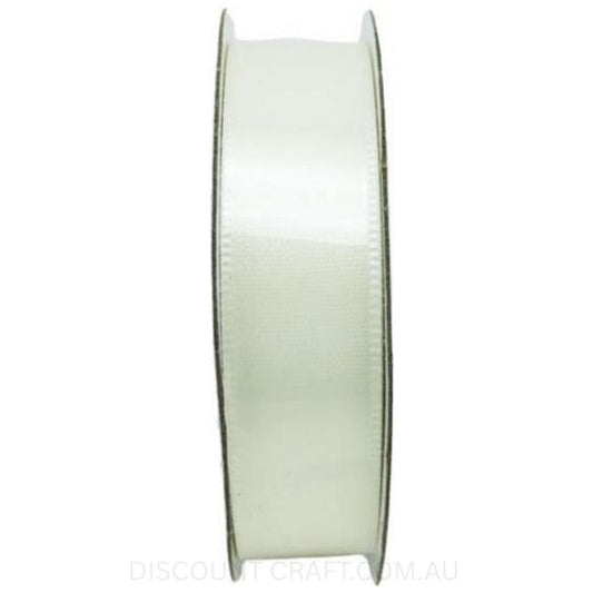 Satin Ribbon Double Sided 18mm x 5 metres - Ivory