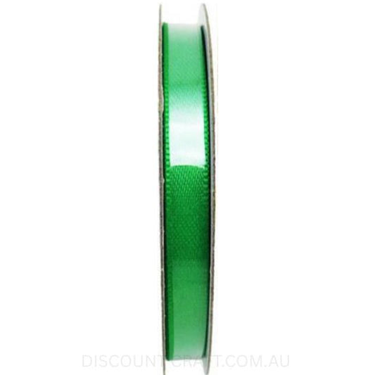 Satin Ribbon Double Sided 6mm x 8 metres - Green