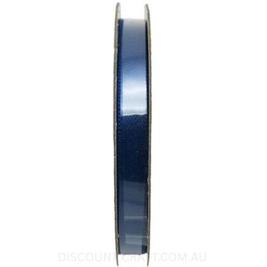 Satin Ribbon Double Sided 6mm x 8 metres - Navy