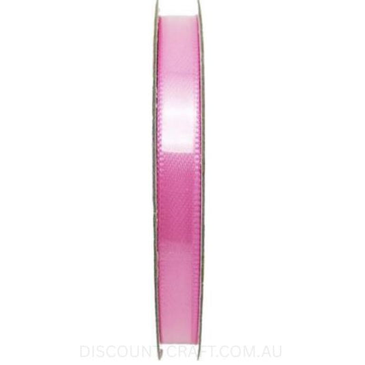 Satin Ribbon Double Sided 6mm x 8 metres - Pink