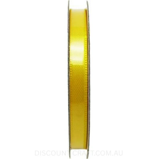 Satin Ribbon Double Sided 6mm x 8 metres - Yellow