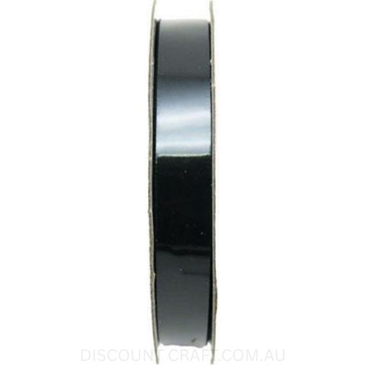 Satin Ribbon Double Sided 9mm x 6 metres - Black