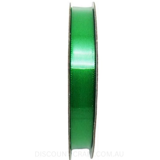 Satin Ribbon Double Sided 9mm x 6 metres - Green