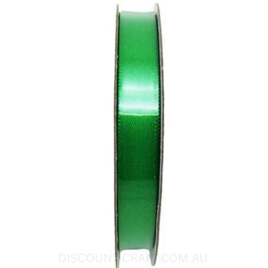 Satin Ribbon Double Sided 9mm x 6 metres - Green
