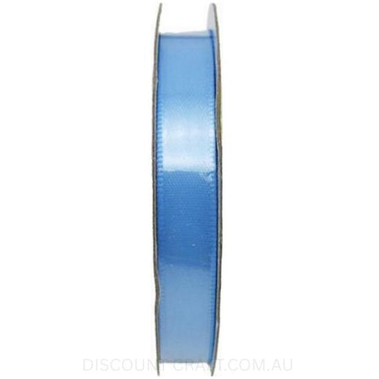 Satin Ribbon Double Sided - 9mm x 6 metres - Light Blue