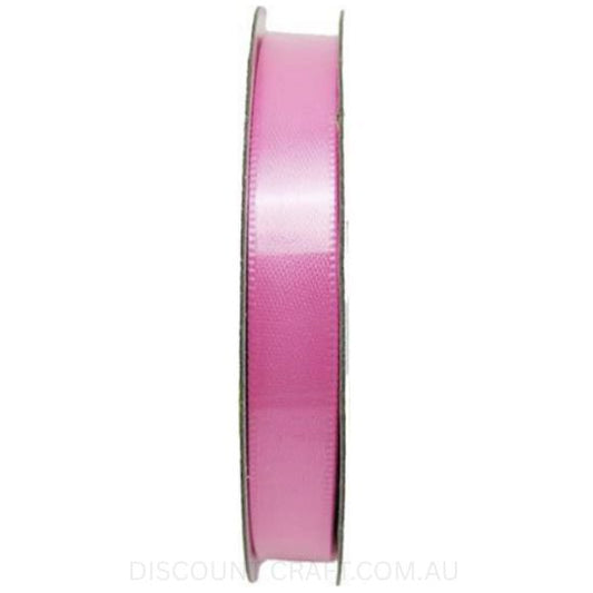 Satin Ribbon Double Sided 9mm x 6 metres - Pink