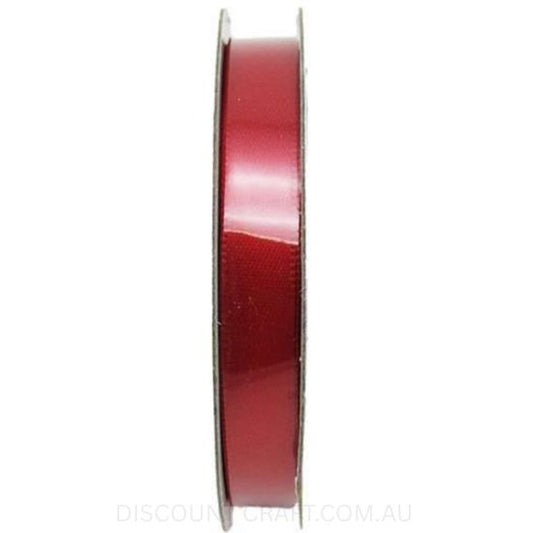 Satin Ribbon Double Sided 9mm x 6 metres - Red