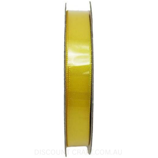 Satin Ribbon Double Sided 9mm x 6 metres - Yellow