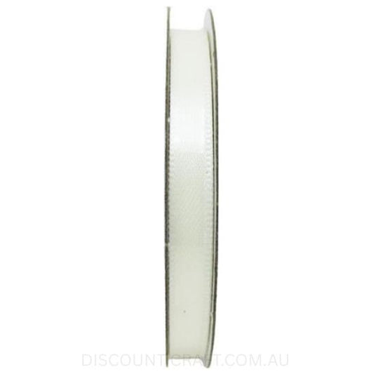 Satin Ribbon Double Sided 6mm x 8 metres - Ivory