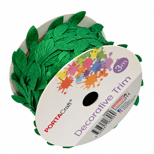 Leaves Trim Roll 3m - Bright Green