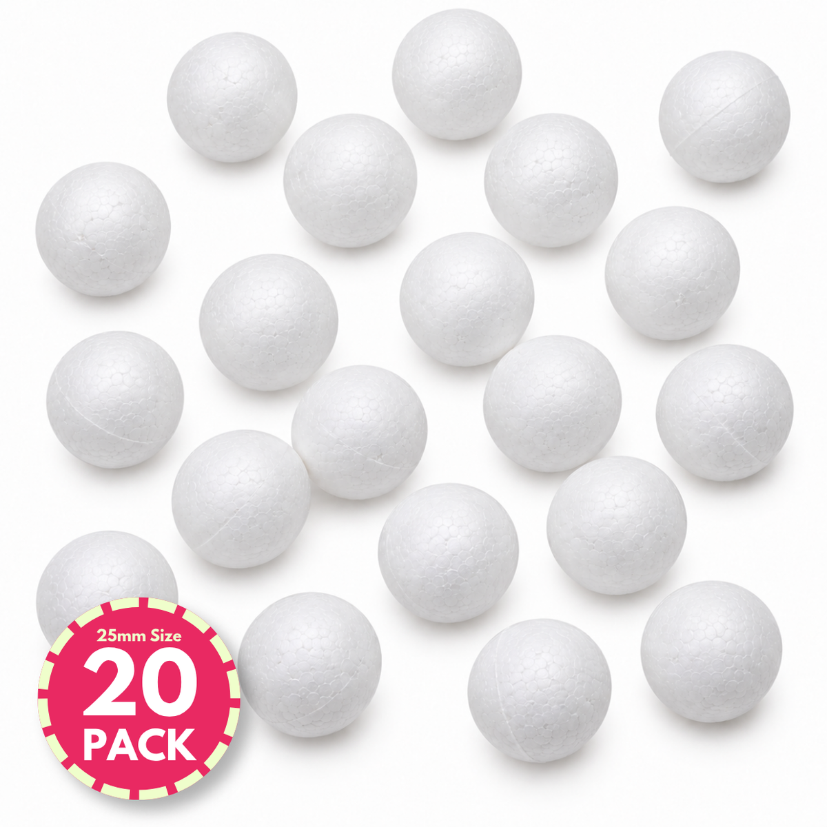 Polystyrene Balls 25mm 20pk