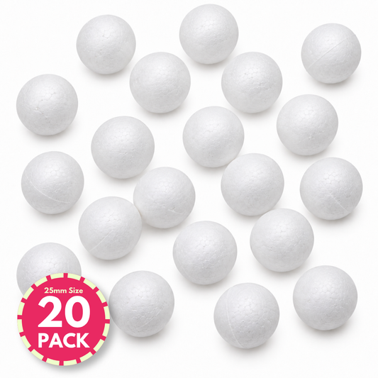 Polystyrene Balls 25mm 20pk