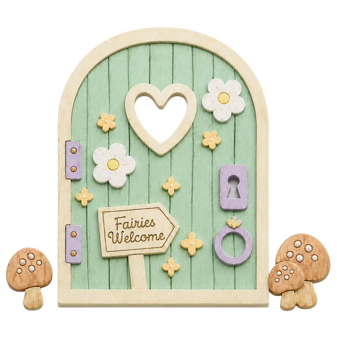 Fairy Door 3D Wooden - Heart Window