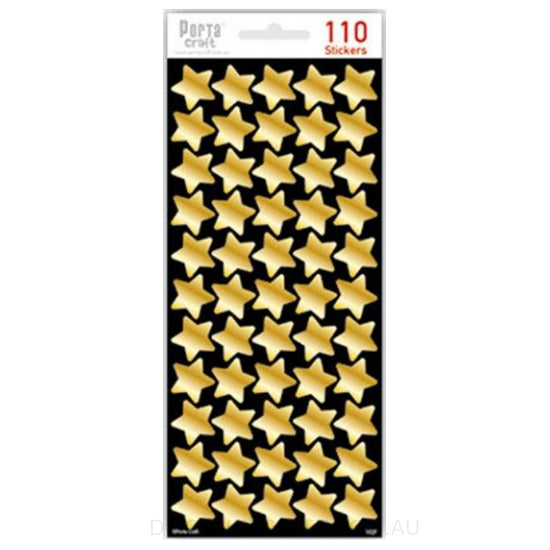 Gold Star Reward Stickers 110pk