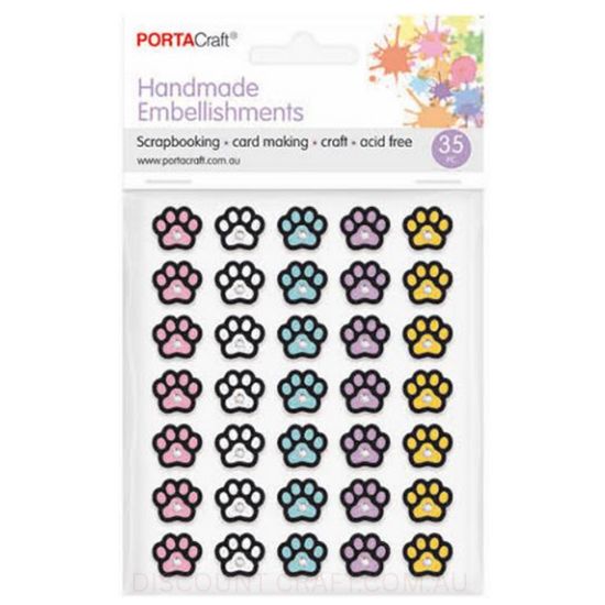Foil Paws Embellishment 100x120mm 35pk