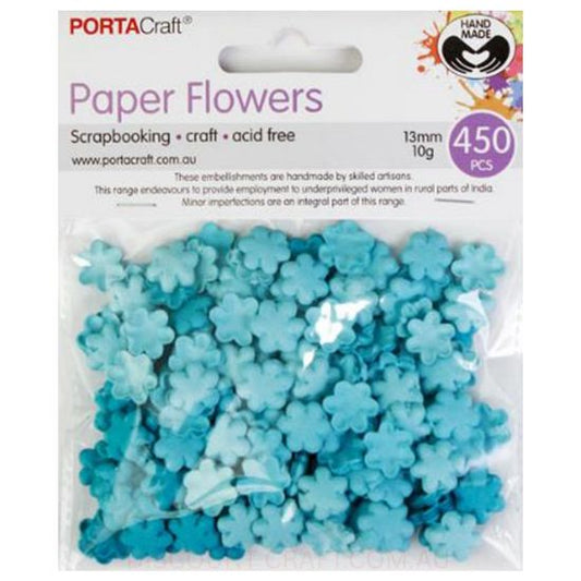 Paper Flowers - Aquamarine 13mm 450pk