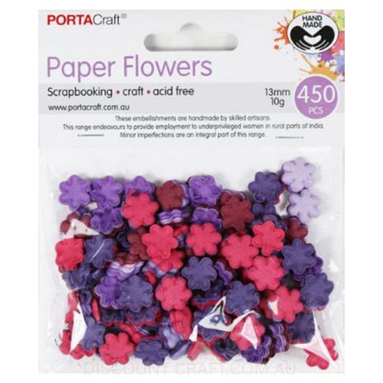 Paper Flowers - Berry 13mm 450pk