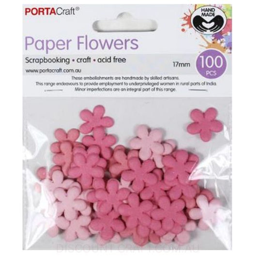 Paper Flowers - Flamingo 17mm 100pk