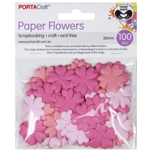 Paper Flowers - Flamingo 26mm 100pk