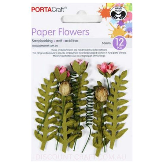 Paper Flowers - Flamingo Set 12pk