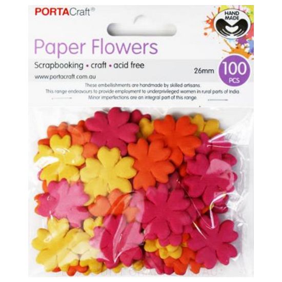 Paper Flowers - Sunset 26mm 100pk