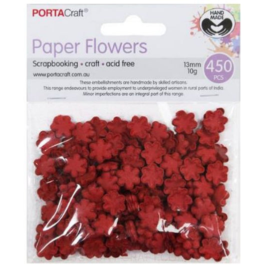 Paper Flowers - Red 13mm 450pk