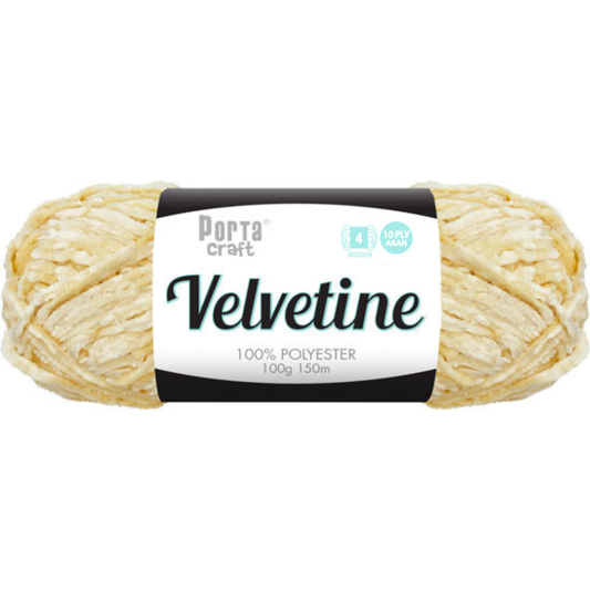 Velvetine Yarn 10ply 100g - Ivory
