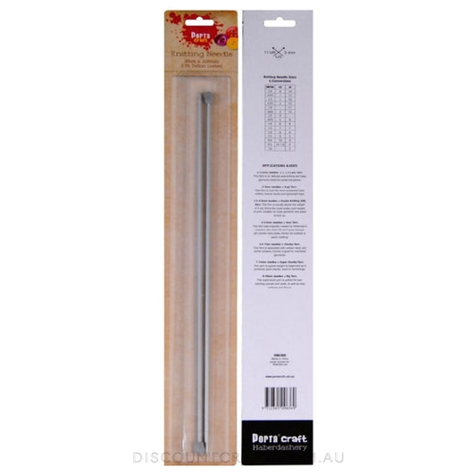 Knitting Needles 35cm x 3.00mm 2pk Ceramic Coat