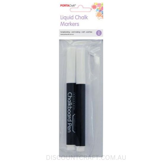 Liquid Chalk Markers 2pk - White