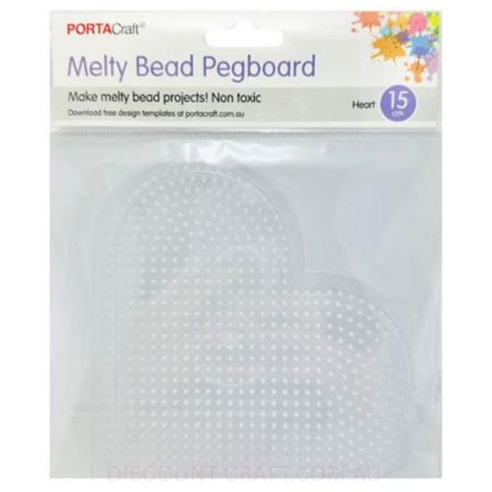 Melty Bead Pegboard - Heart 15cm
