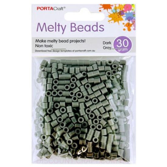 Melty Beads - Dark Grey 30g