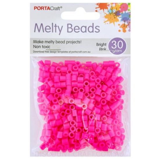 Melty Beads - Bright Pink 30g