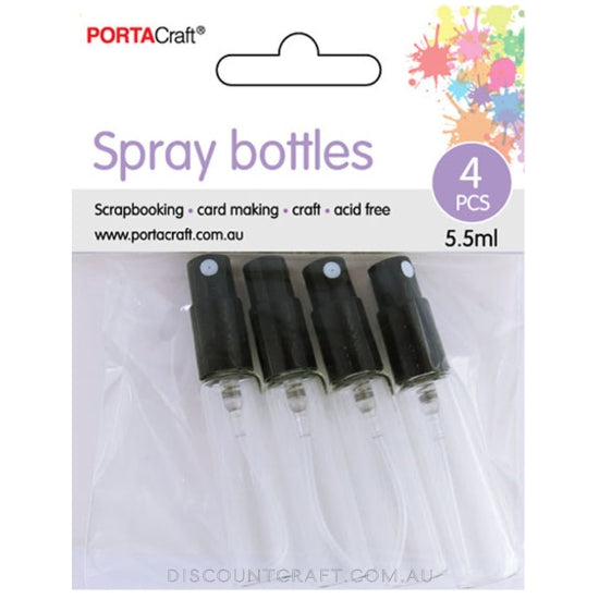 Spray Bottles 5.5ml 14x55mm 4pk