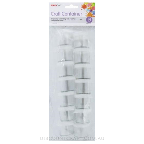 Round Mini Storage Containers 10ml 14pk