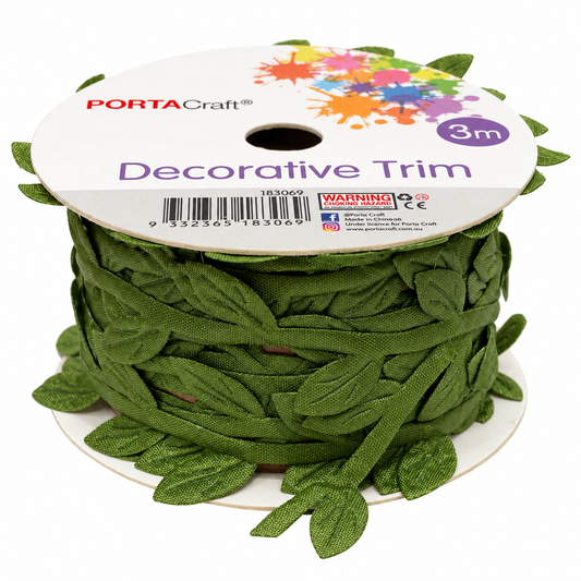 Leaves Trim Roll 3m - Dark Green