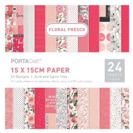 Paper Pattern Pad - Floral Fresco 15x15cm