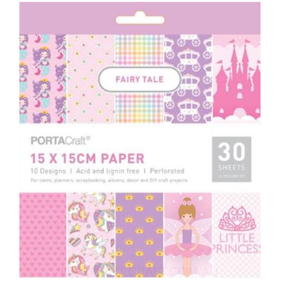 Paper Pattern Pad - Fairy Tale 15x15cm - Discount Craft