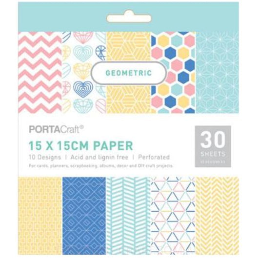Paper Pattern Pad - Geometric 15x15cm