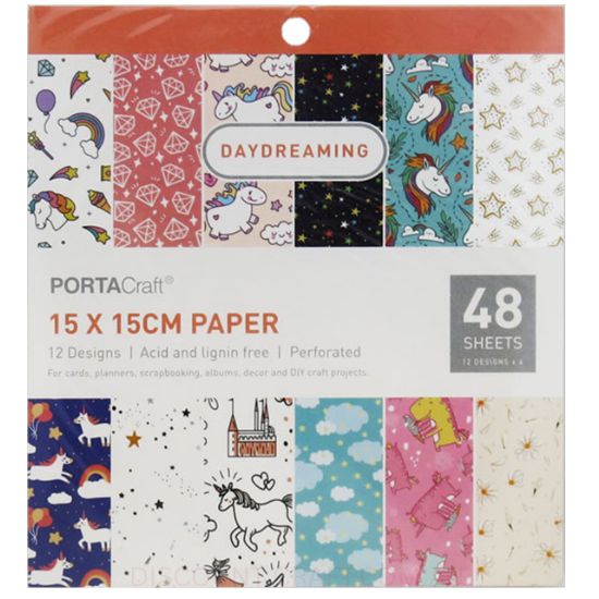 Paper Pattern Pad - Daydreaming 15x15cm