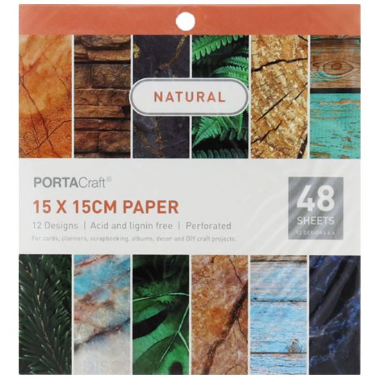 Paper Pattern Pad - Natural 15x15cm - Discount Craft