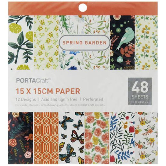 Paper Pattern Pad - Spring Garden 15x15cm