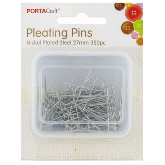 Pleating Pins Nickel Plated Steel - 27mm 350pk