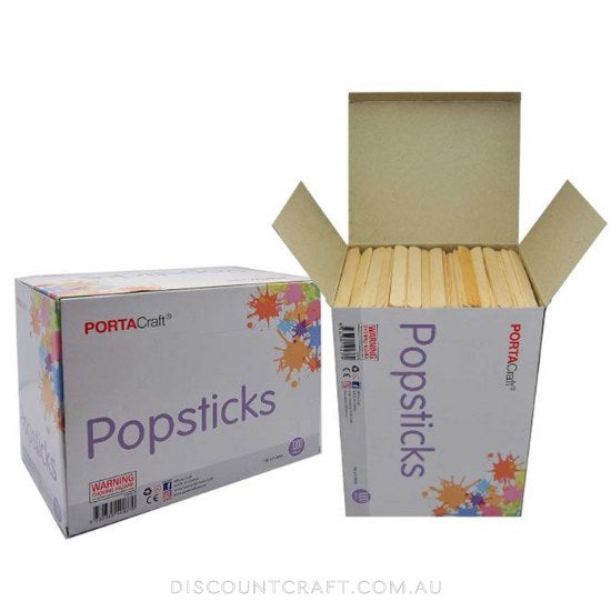 Popsticks 114mm x 9.5mm 1000pk - Natural
