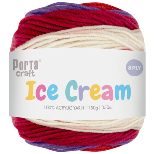 Ice Cream Yarn 150g 8ply - Aster