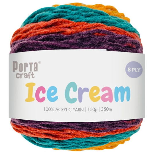 Ice Cream Yarn 150g 8ply - Dragon