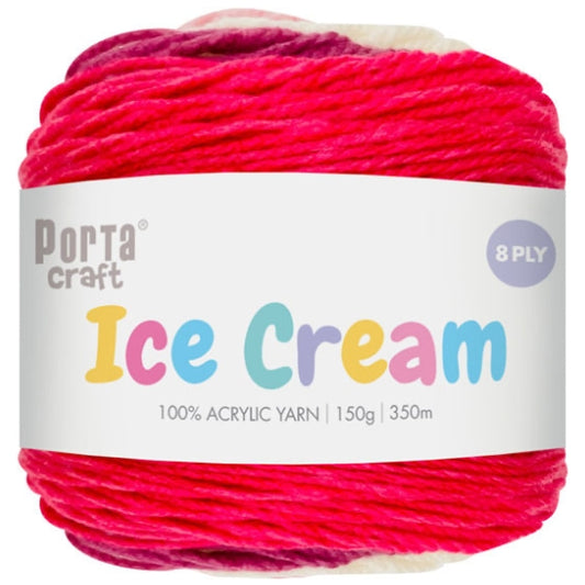 Ice Cream Yarn 150g 8ply - Galah