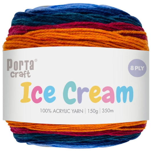 Ice Cream Yarn 150g 8ply - Hydra