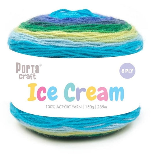 Ice Cream Yarn 150g 8ply - Lily Pad