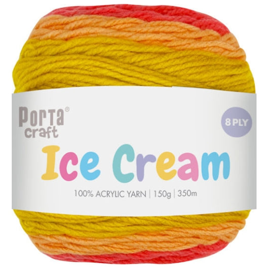 Ice Cream Yarn 150g 8ply - Lime Musk